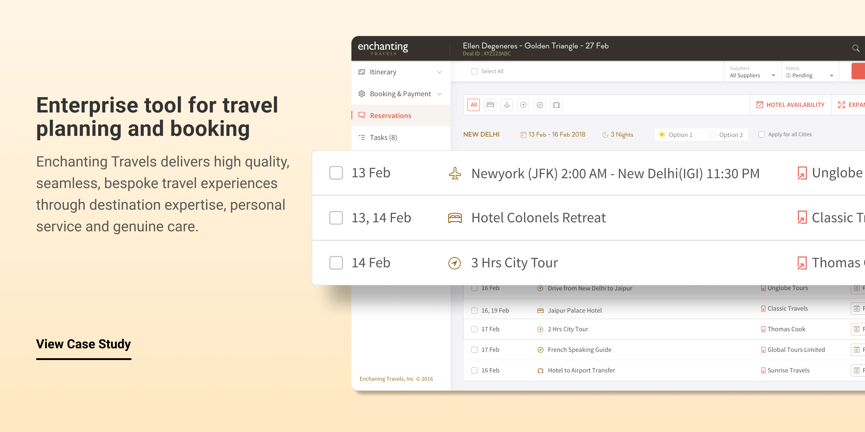 Enchanting travels case study